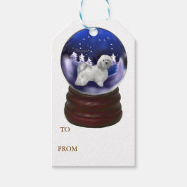 Havanese kerst cadeaulabel