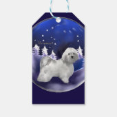 Havanese kerst cadeaulabel (Achterkant)