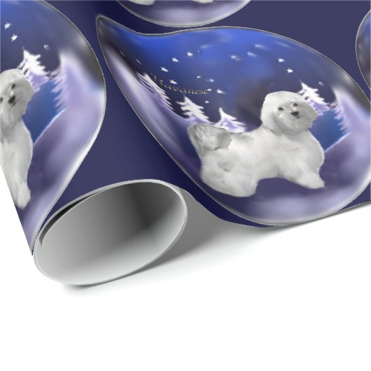 Havanese kerst cadeaupapier (Rol Hoek)