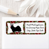 Havanese kerst etiket (Insitu)