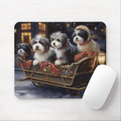 Havanese Kerst Feestelijke Periode  Muismat (Met muis)