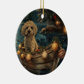 Havanese Kerst Feestelijke Reis Keramisch Ornament (Rechts)