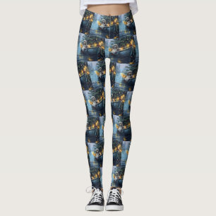 Havanese Kerst Feestelijke Reis Leggings