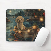 Havanese Kerst Feestelijke Reis Muismat (Met muis)