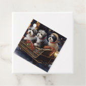 Havanese Kerst Feestseizoen Bedankjes Labels (In situ)