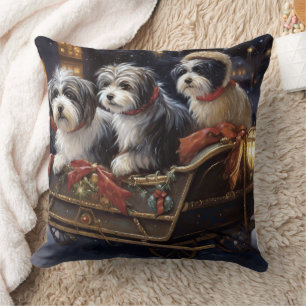 Havanese Kerst Feestseizoen Kussen