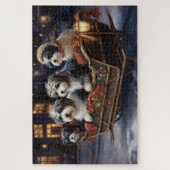 Havanese Kerst Feestseizoen Legpuzzel (Verticaal)