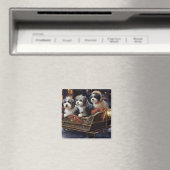 Havanese Kerst Feestseizoen Magneet (Insitu (Vaatwasser))