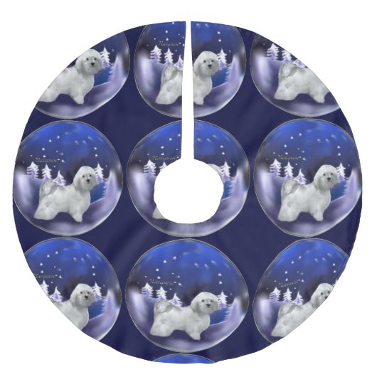 Havanese kerst kerstboom rok (Voorkant)