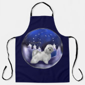 Havanese kerst schort (Voorkant)