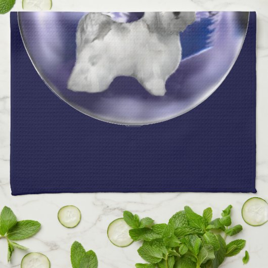 Havanese kerst theedoek (Gevouwen)