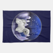 Havanese kerst theedoek (Horizontaal)