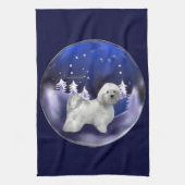 Havanese kerst theedoek (Verticaal)
