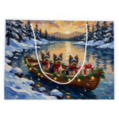 Havanese Kerstboot Vakantie Groot Cadeauzakje (Achterkant)