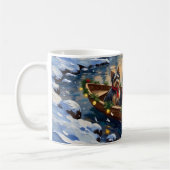 Havanese Kerstboot Vakantie Koffiemok (Links)