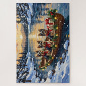 Havanese Kerstboot Vakantie Legpuzzel (Verticaal)