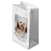 Havanese kerstcadeau klein cadeauzakje (Voorkant Gekanteld)
