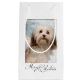 Havanese kerstcadeau klein cadeauzakje (Voorkant)