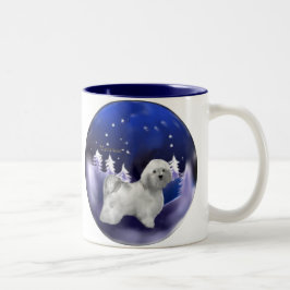 Havanese kerstcadeautjes tweekleurige koffiemok