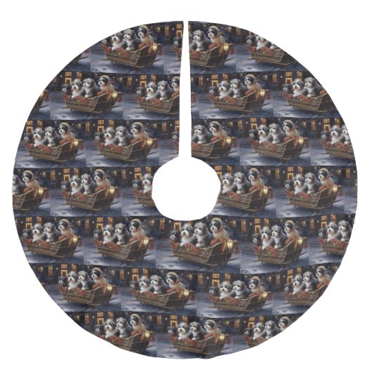 Havanese Kerstfeest Kerstboom Rok (Voorkant)