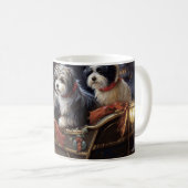 Havanese Kerstfeest Seizoen Koffiemok (Voorkant rechts)