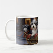 Havanese Kerstfeest Seizoen Koffiemok (Links)