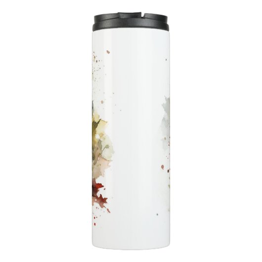 Havanese Kerstkrans Feestelijke Pup Thermosbeker (Achterkant)