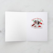 Havanese Kerstman Paws Kerstmis Feestdagen Kaart (Binnen)
