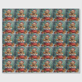 Havanese Kerstman Zak Avontuur Cadeaupapier (Vlak)