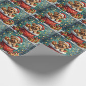 Havanese Kerstman Zak Avontuur Cadeaupapier (Hoek)