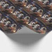 Havanese Kerstmis Feestelijk Seizoen Cadeaupapier (Hoek)