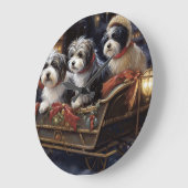 Havanese Kerstmis Feestelijk Seizoen Grote Klok (Hoek)