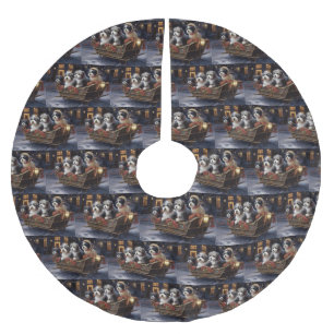 Havanese Kerstmis Feestelijk Seizoen Kerstboom Rok