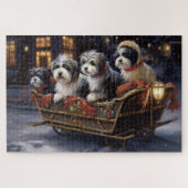 Havanese Kerstmis Feestelijk Seizoen Legpuzzel (Horizontaal)