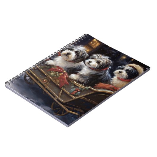 Havanese Kerstmis Feestelijk Seizoen Notitieboek (Linkerzijde)