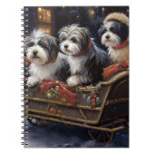 Havanese Kerstmis Feestelijk Seizoen Notitieboek (Voorkant)