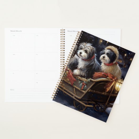 Havanese Kerstmis Feestelijk Seizoen Planner (Display)