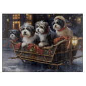 Havanese Kerstmis Feestelijk Seizoen Snijplank (Voorkant)