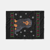 Havanese Kersttrui Xmas Huisdier Dier Hondenliefde Fleece Deken (Voorkant (Horizontaal))