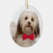 Havanese kerstversiering keramisch ornament (Rechts)