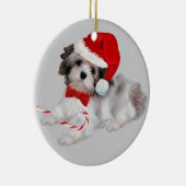 Havanese kerstversiering keramisch ornament (Rechts)