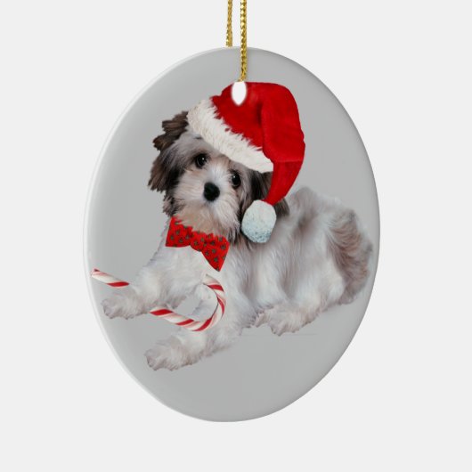 Havanese kerstversiering keramisch ornament (Rechts)