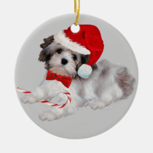 Havanese kerstversiering keramisch ornament