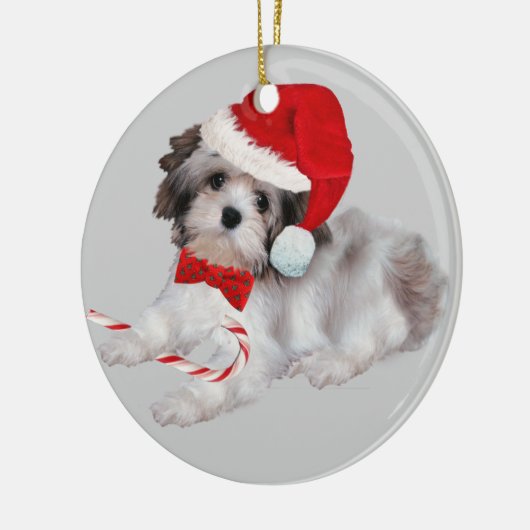 Havanese kerstversiering keramisch ornament (Links)