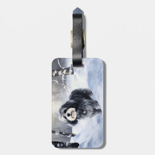 Havanese laat het sneeuwen Kerstmis Bagagelabel (Achterkant verticaal)