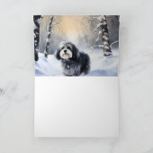 Havanese laat het sneeuwen Kerstmis Kaart (Binnen)