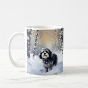 Havanese laat het sneeuwen Kerstmis Koffiemok