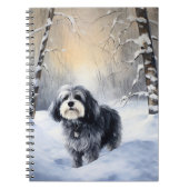 Havanese Laat het Sneeuwen Kerstmis Notitieboek (Voorkant)