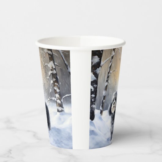 Havanese laat het sneeuwen Kerstmis Papieren Bekers (Links)