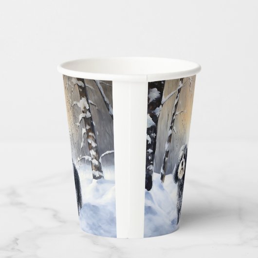 Havanese laat het sneeuwen Kerstmis Papieren Bekers (Rechts)